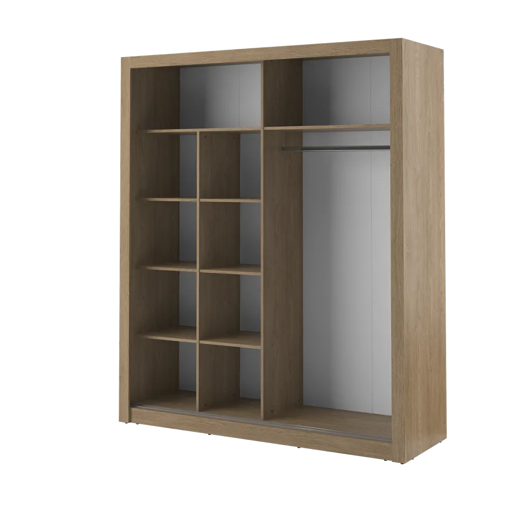 Szafa 2-drzwiowa z lustrami ARTI AR-08 203cm dąb shetland - AR8DH