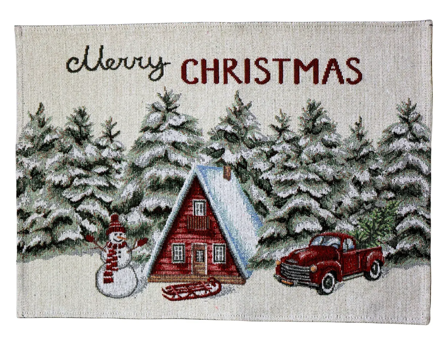 Podkładka świąteczna 33x48 z wzorem 976 wielokolorowy Podkładka świąteczna 33x48 z wzorem 976 wielokolorowy