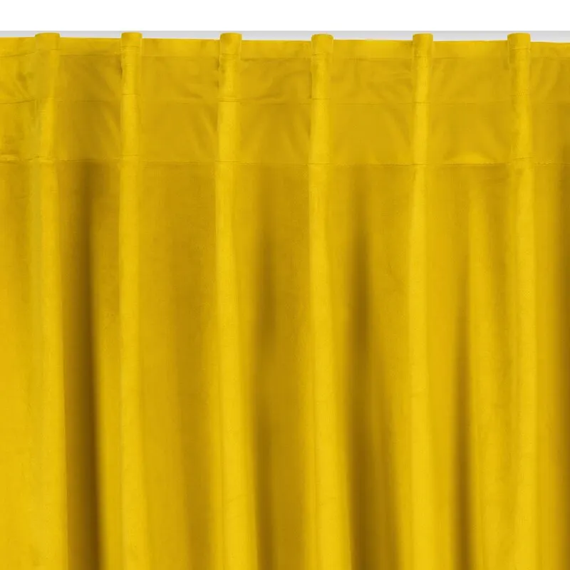 ZASŁONA GOTOWA MADLEN NA TAŚMIE 140 X 300 CM MUSZTARDOWY - EU_390027