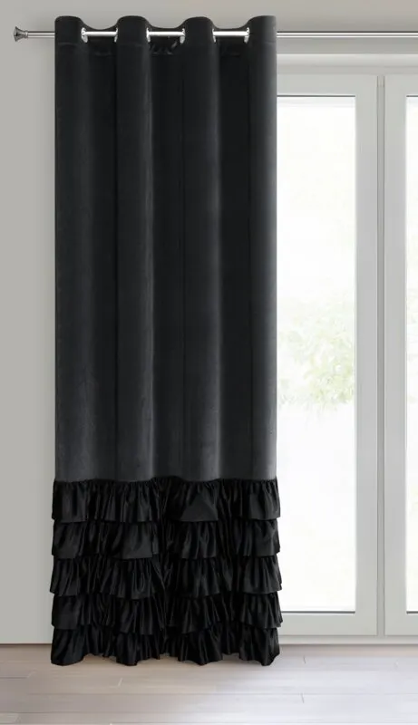 ZASŁONA GOTOWA DANI 140 X 250 CM CZARNY - EU_454057