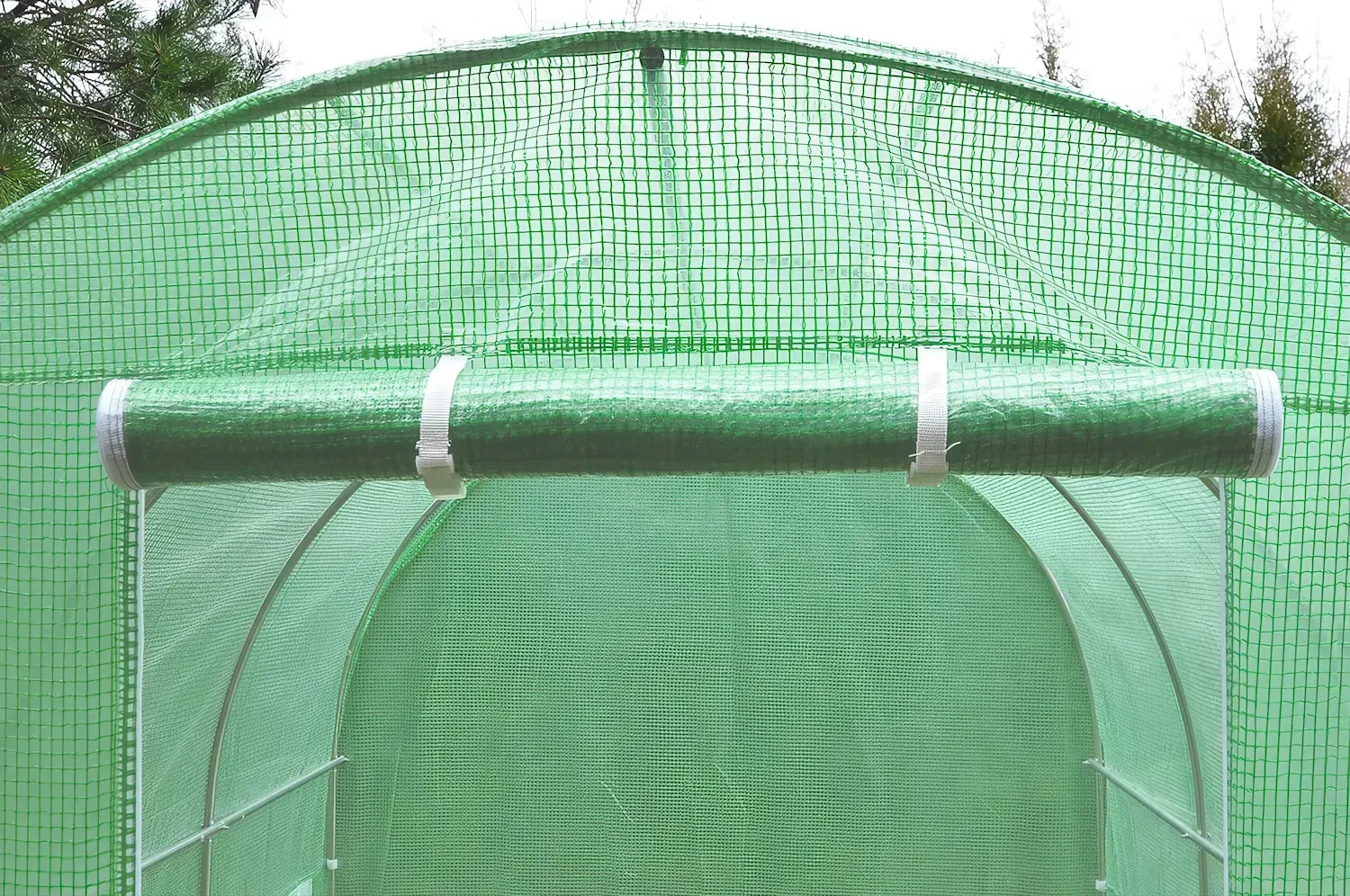 Tunel foliowy CULTIVO 2x4x2m (8m2) 3 sekcje zielony — zdjęcie 4
