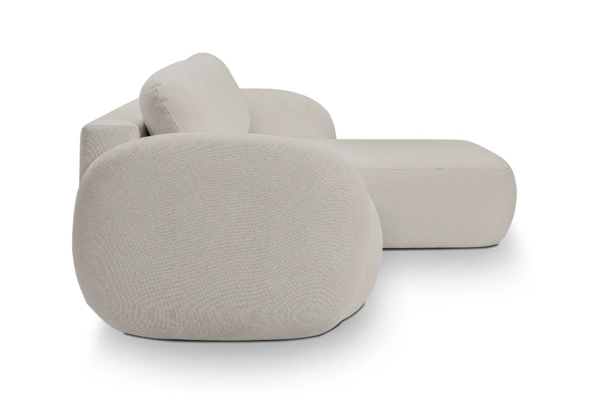 Narożnik rozkładany z pojemnikiem OLIO SICURIO 248 cm prawostronny jasnoszary - OLIO_NAR_SICURIO65_P