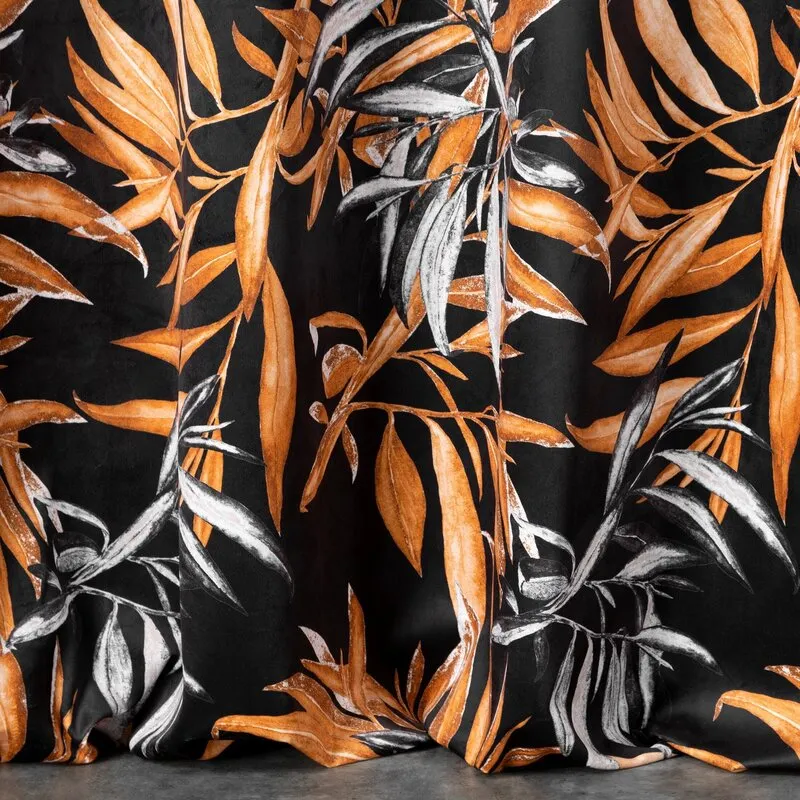 ZASŁONA ZOJA 140 X 250 CM CZARNY - EU_384327