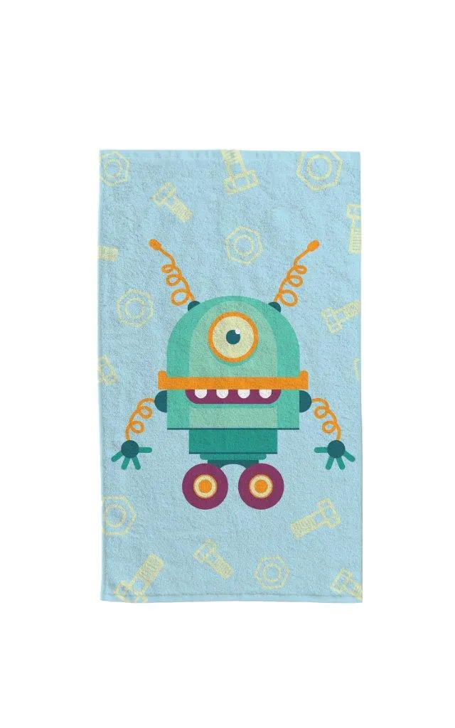 Ręcznik dla dziecka KIDS 008 30x50 druk niebieski - FARO_31469