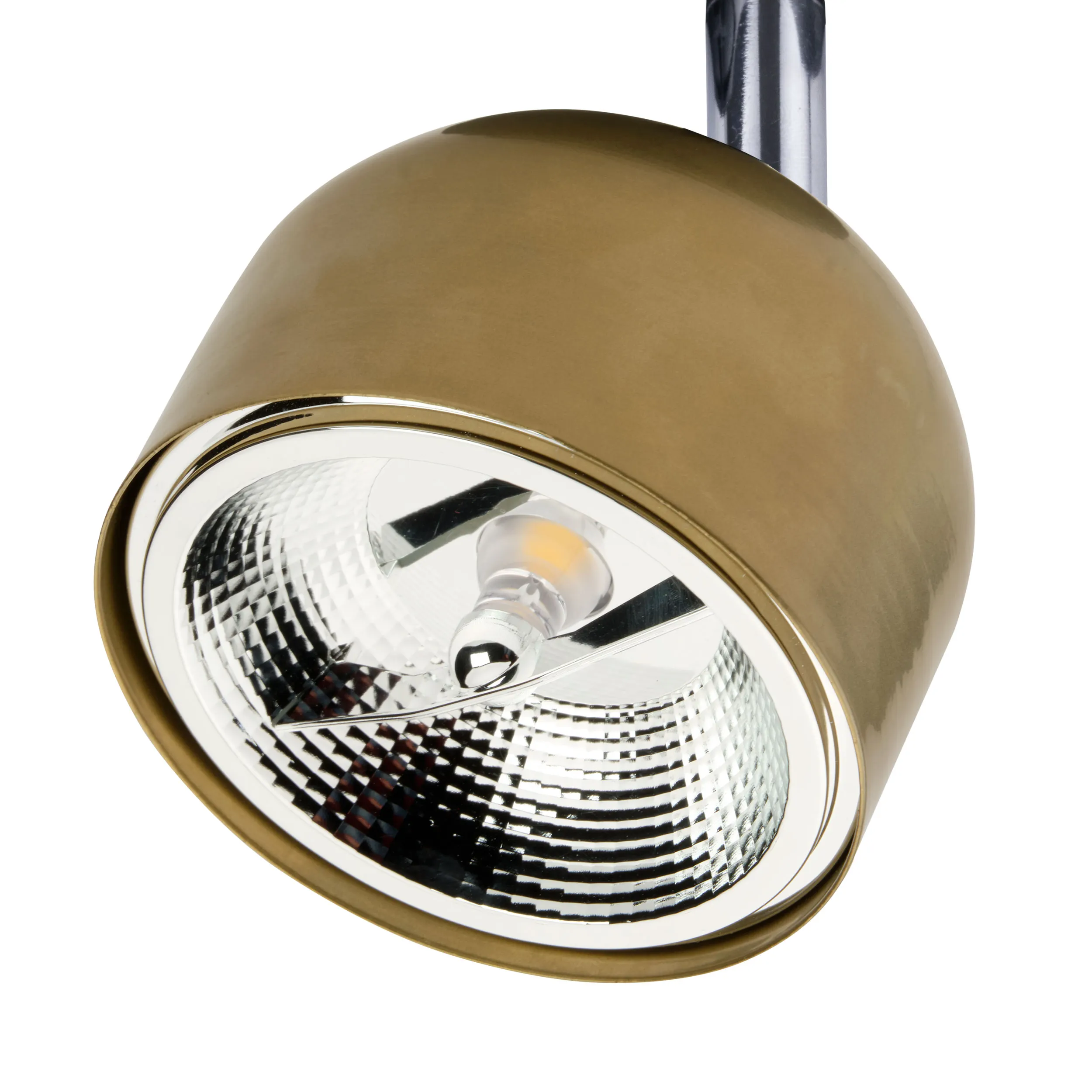 Reflektor listwowy TRACER czarno złoty z chromowanym elementem 17x11cm - TK_4493