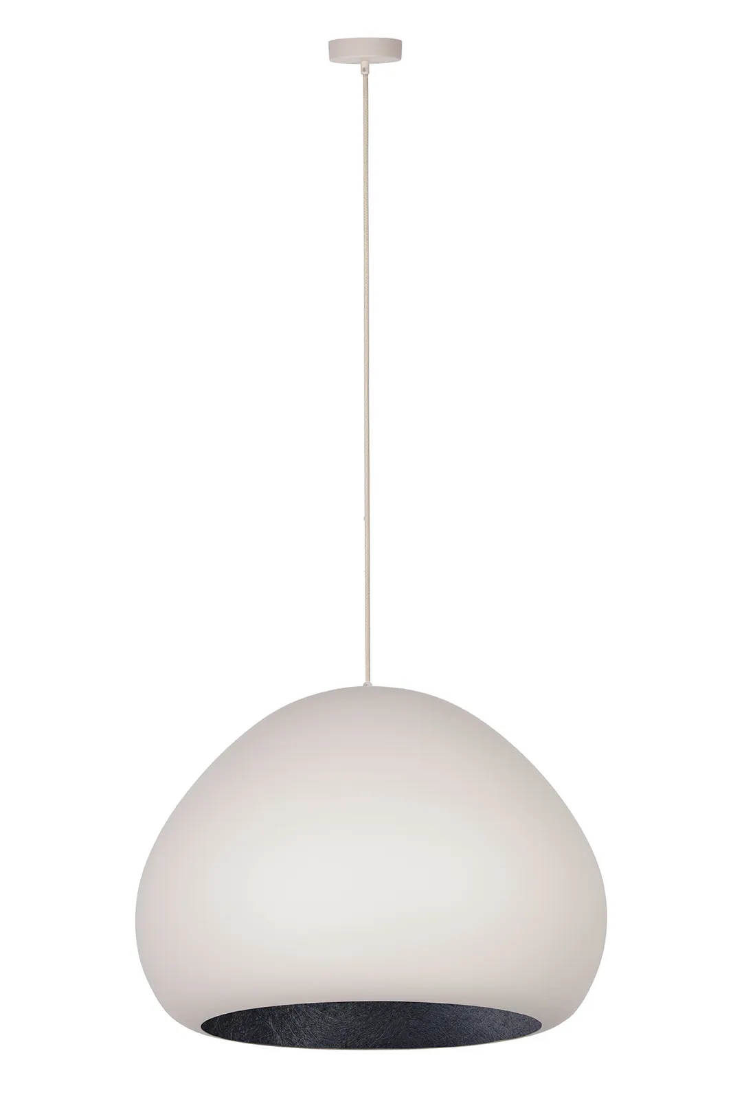 Lampa wisząca LAVA beżowo-czarna