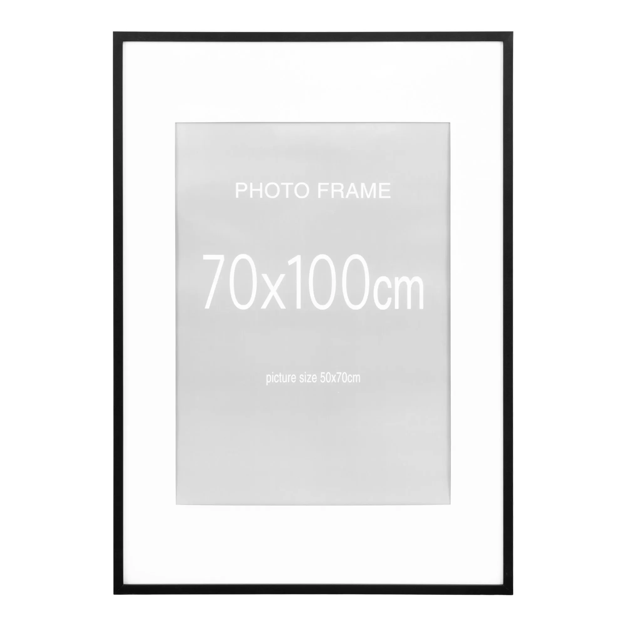 Ramka zdjęciowa MARBELLA 70x100 cm zestaw 7 szt. czarny i 8 szt. naturalny - 4981006