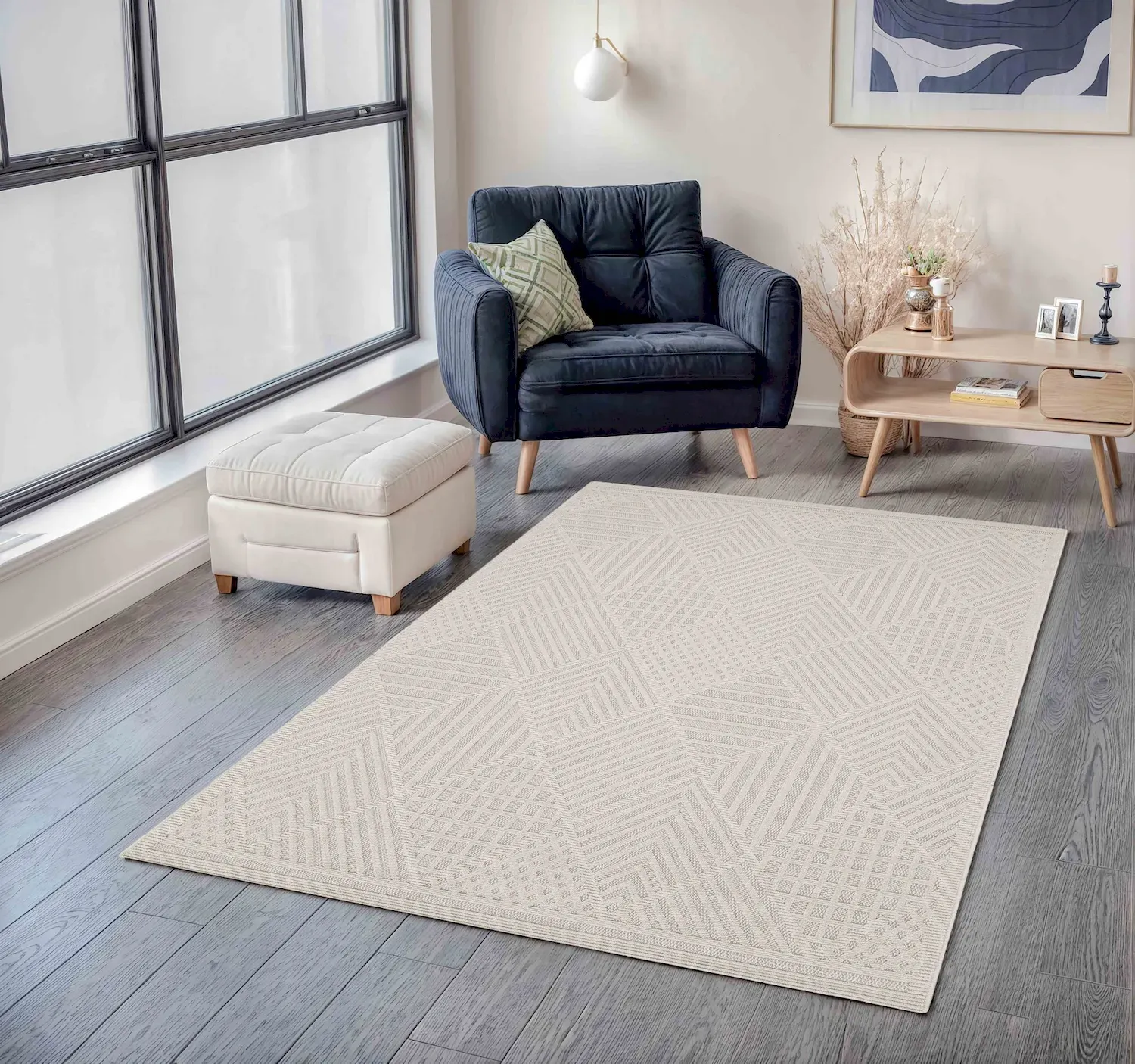 Dywan 160 x 230 FAVA biały