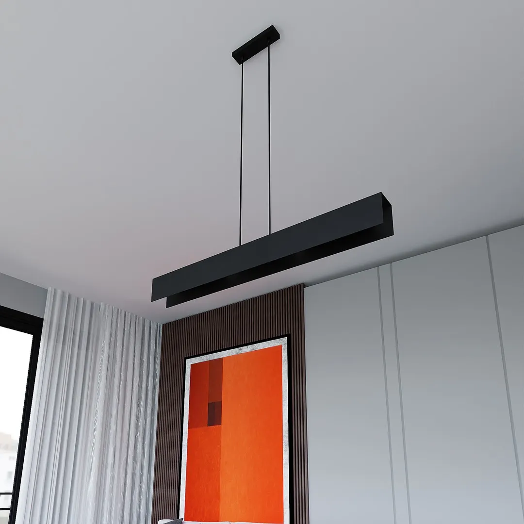 Lampa wisząca GENTOR 4 czarny — zdjęcie 5