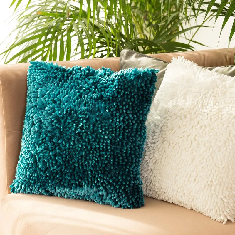 POSZEWKA SHAGGY 1 40X40 CM OLIWKOWY - EU_15701