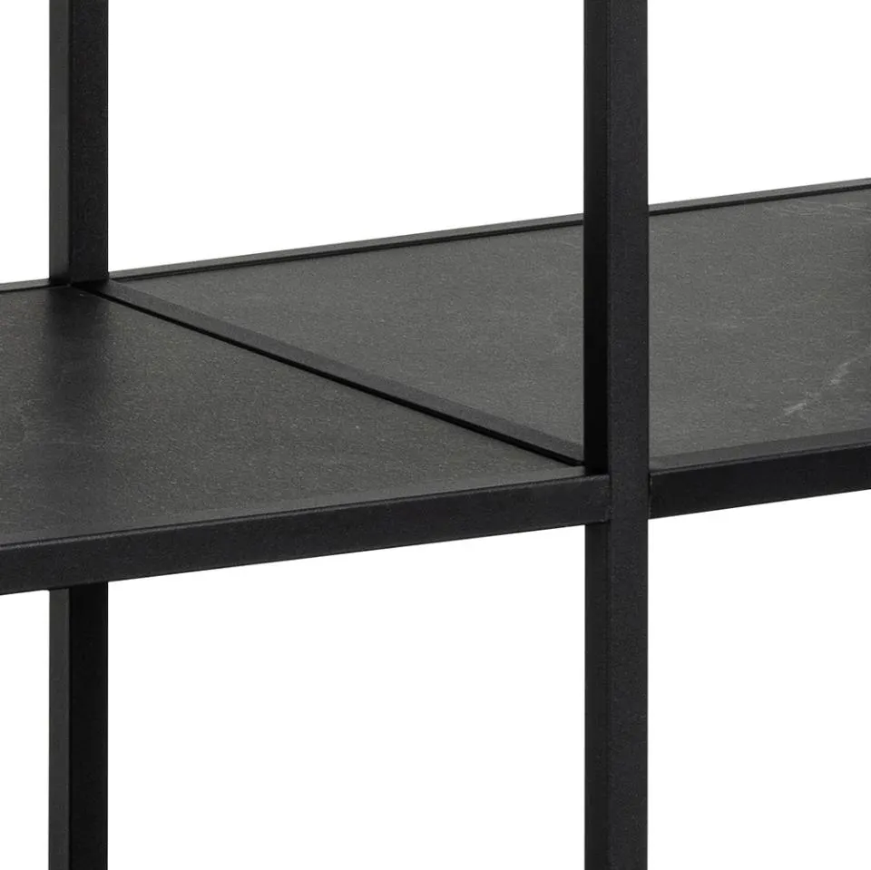 Regał niski STRINGTON 120x83x35 czarny - 0000104669