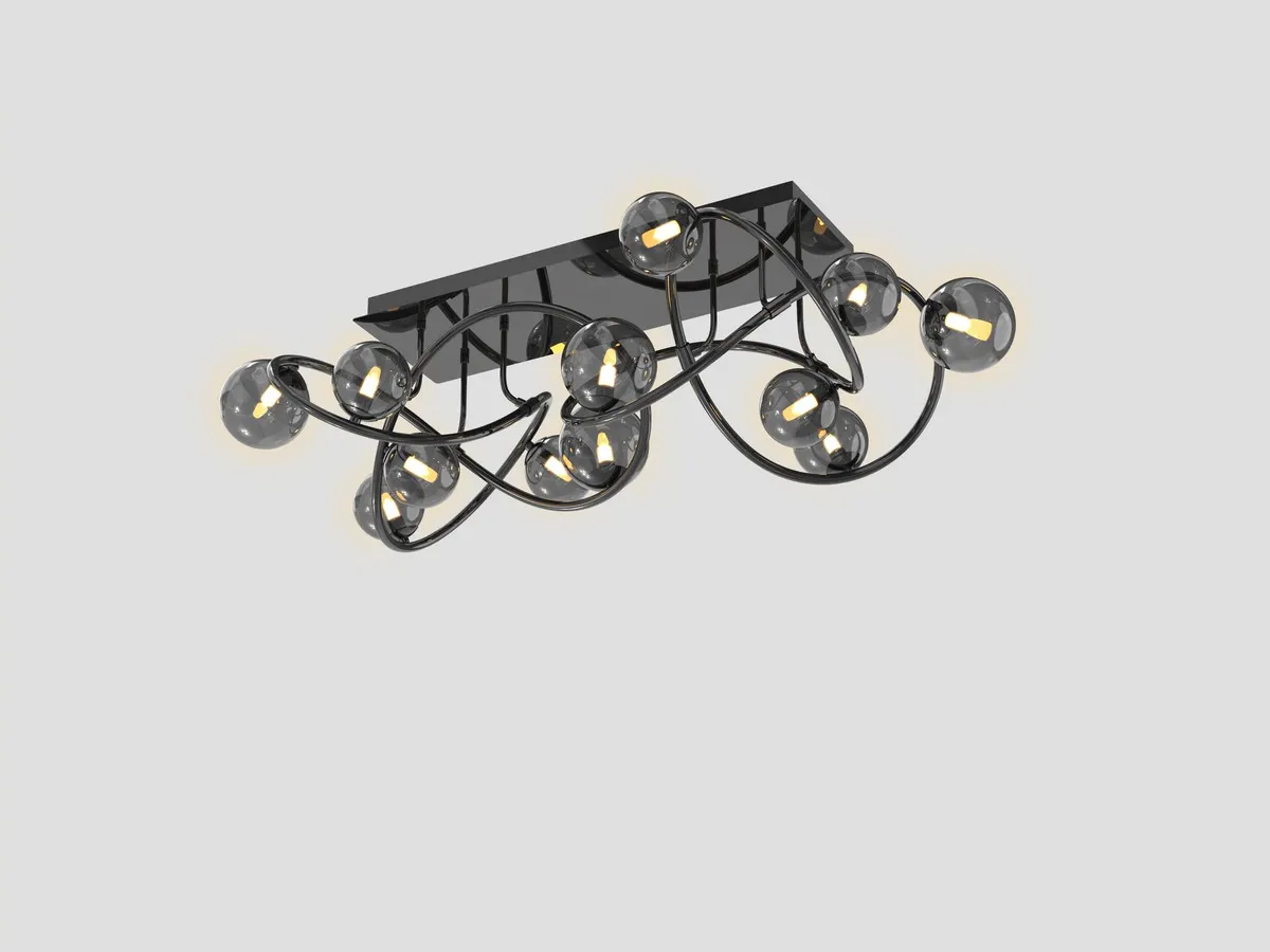 NANCY - Lampa sufitowa 12-pł. — zdjęcie 2