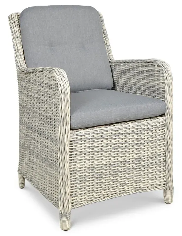 Narożnik ogrodowy modułowy MARYLAND DINING ze stołem technorattan jasnoszary - FG002439