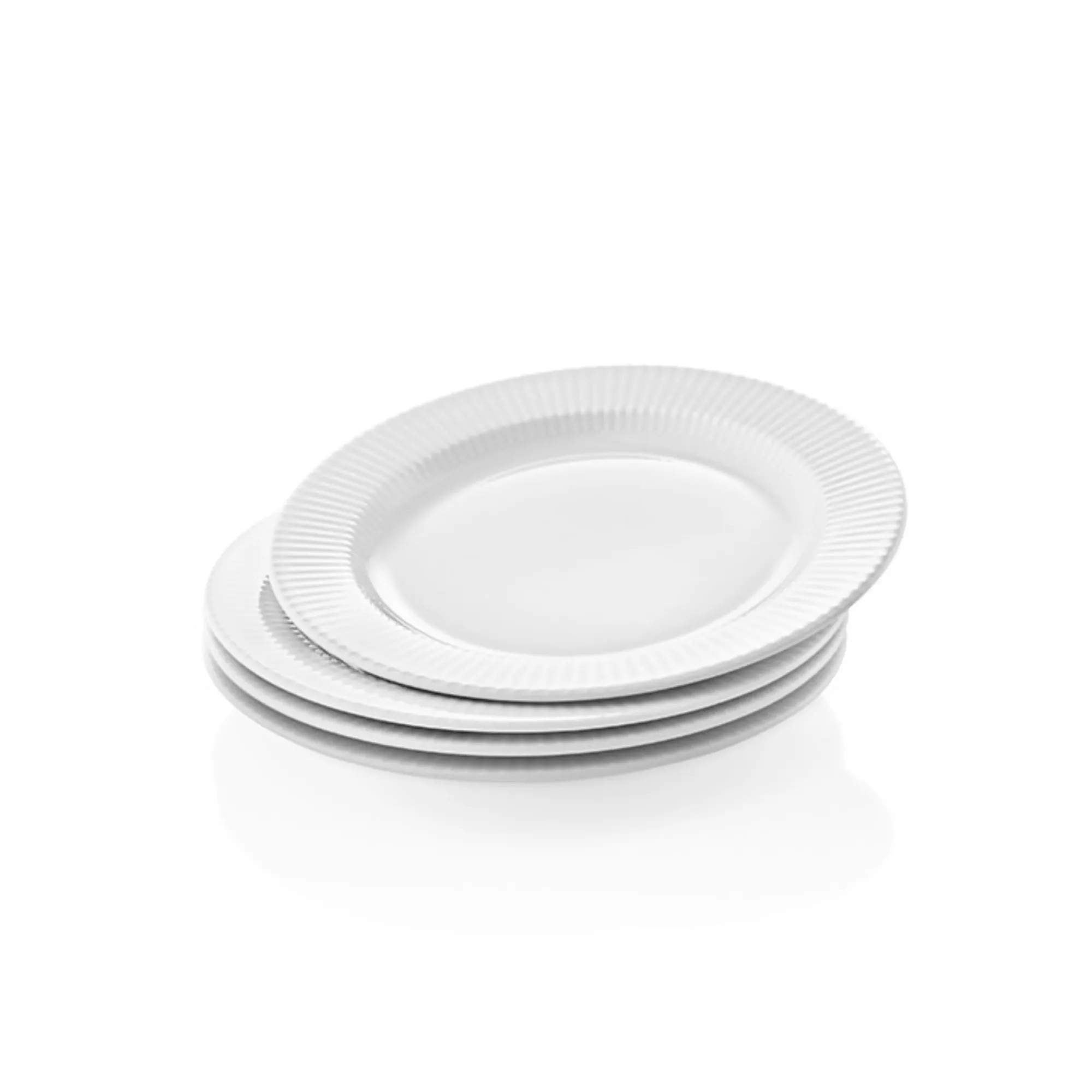 talerze, np. białe, płytkie talerze, komplet talerzy, plaćki z tworzywa