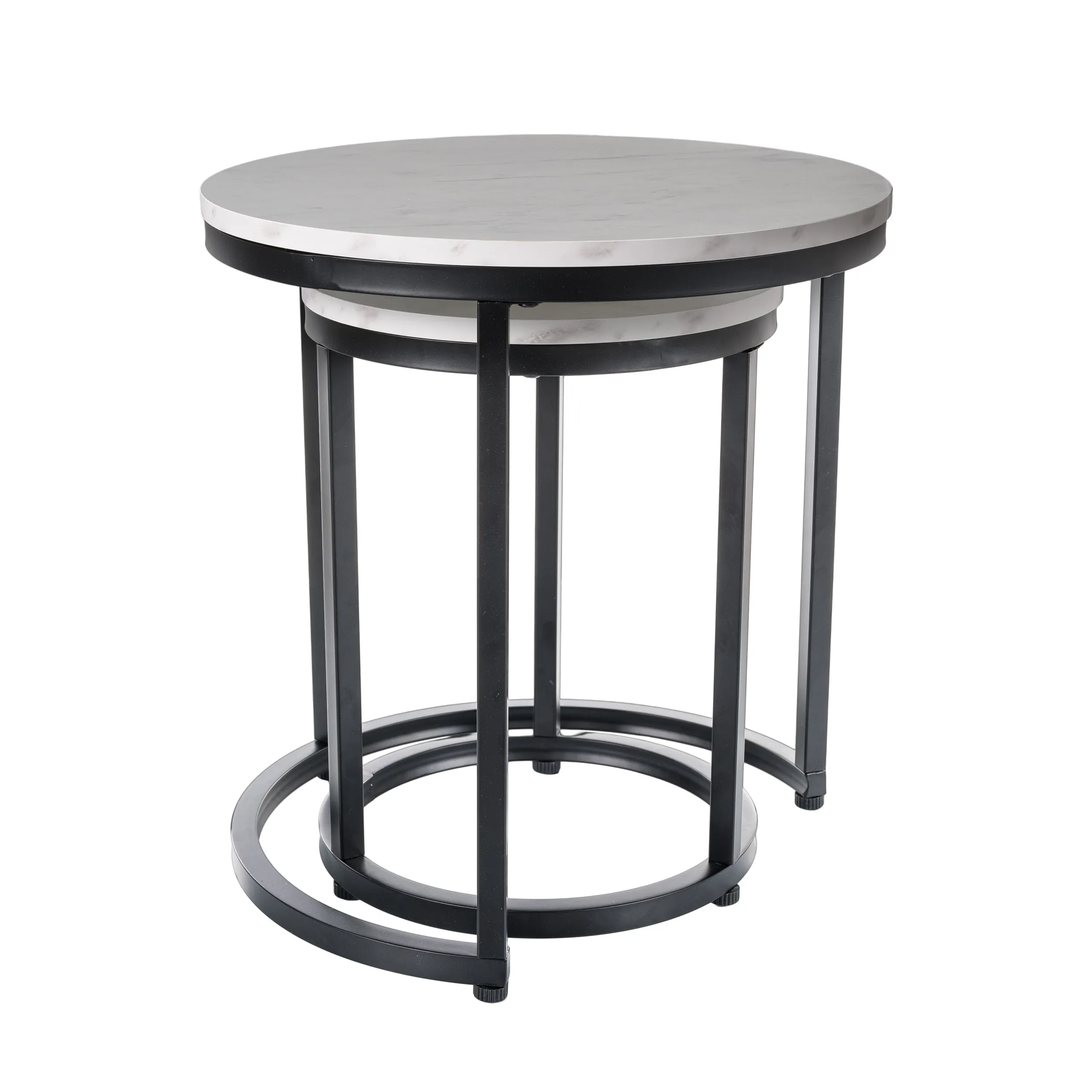 ŁAWA HOLA BIAŁY EFEKT MARMURU/CZARNY (ZESTAW) - HOLABMAC