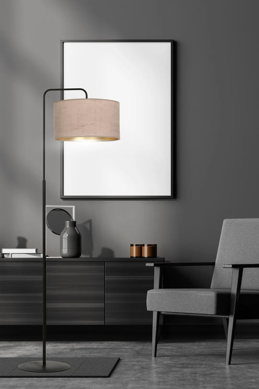 Lampa stojąca HILDE LP1 czarny różowy — zdjęcie 8