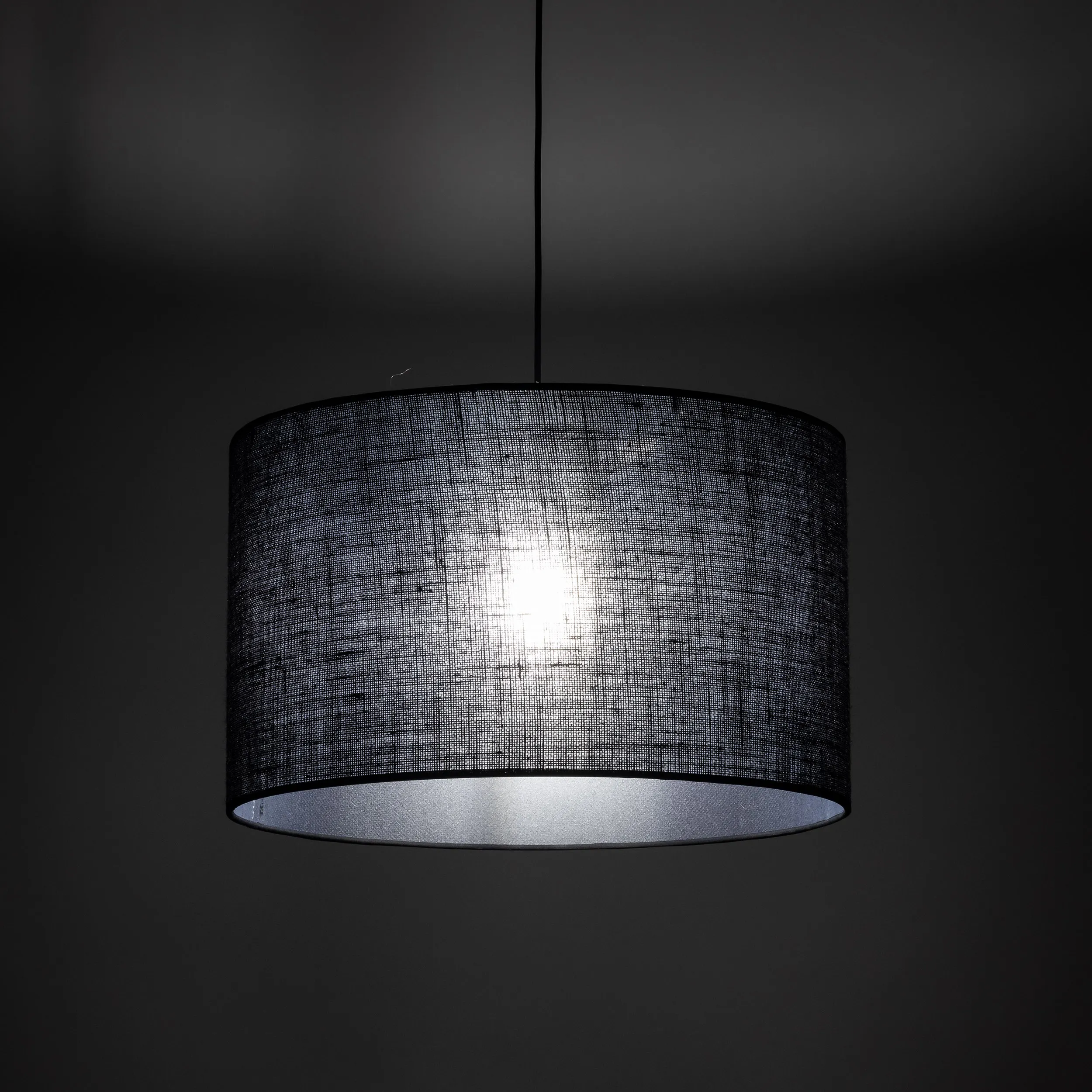 Lampa wisząca GLORII czarna z tkaniny 180x50cm - TK_10086