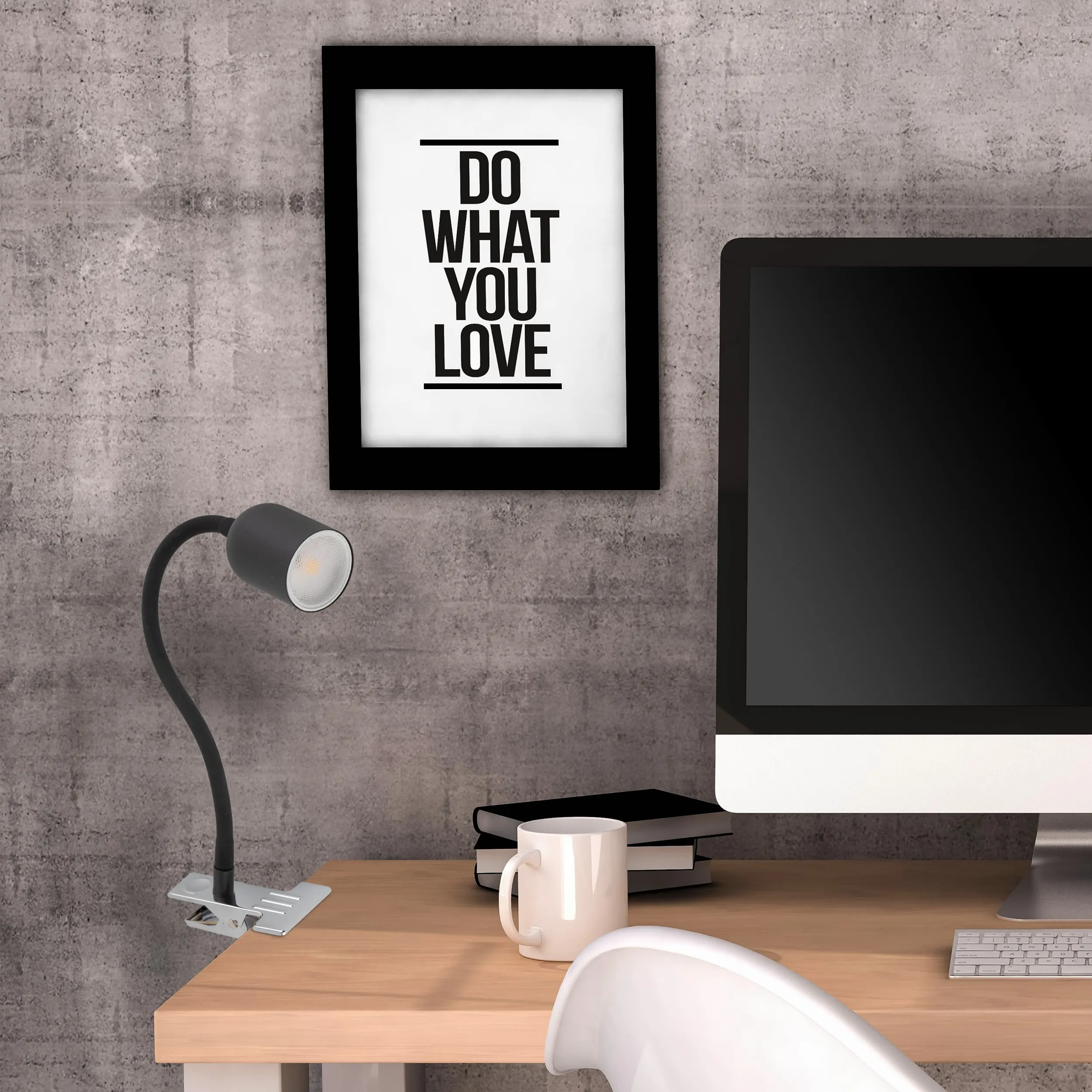 Kinkiet TOP czarny regulowany z klipsem 35x20x6cm - TK_4561