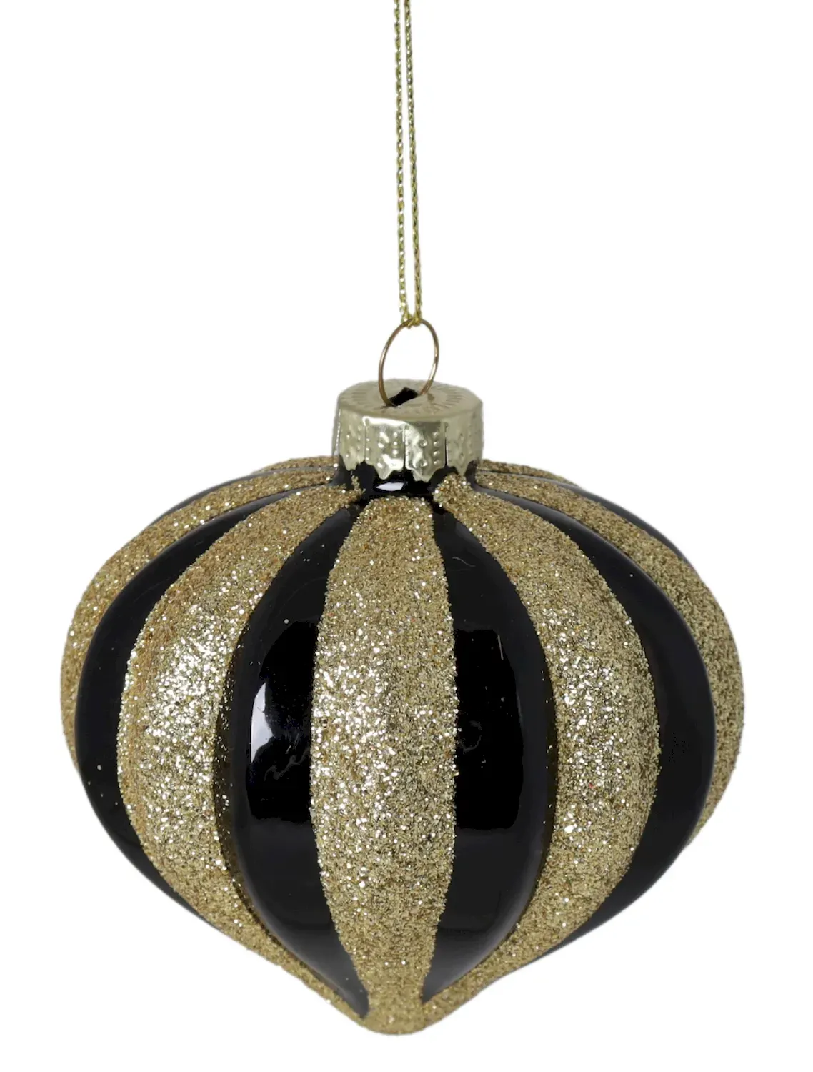 Bombka szklana 12 sztuk CZARNO-ZŁOTA DISPLAY 3583 Bombka szklana 12 sztuk CZARNO-ZŁOTA DISPLAY 3583