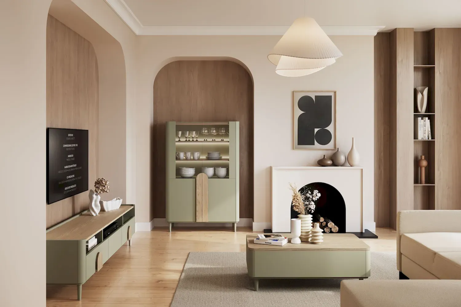 Stolik kawowy z 2 szufladami AMILIO 100 - eukaliptus dąb baltic dune nogi eukaliptus - B_170051