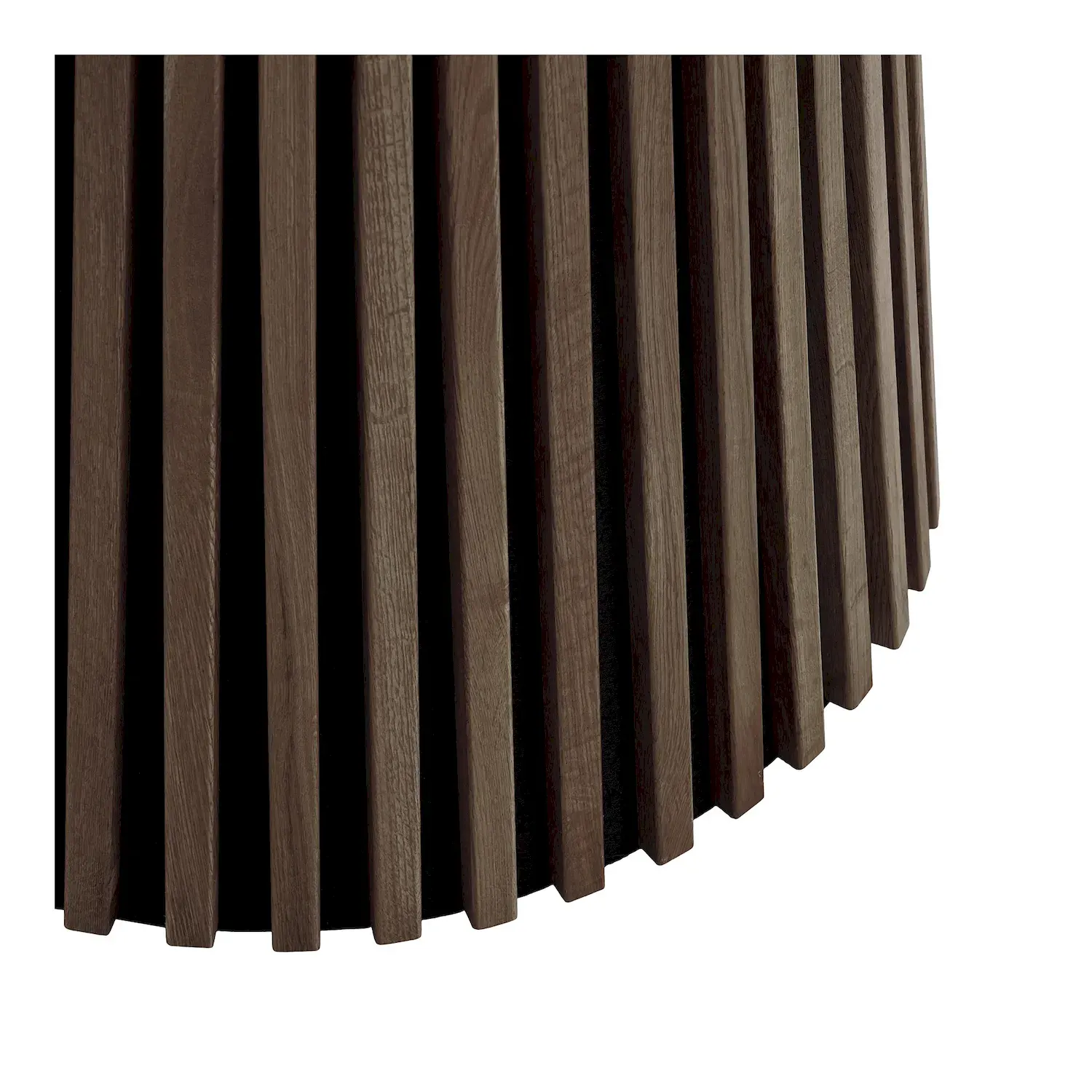 Stół okrągły OSAKA FI 120 - ryflowany dąb wędzony - 2203011