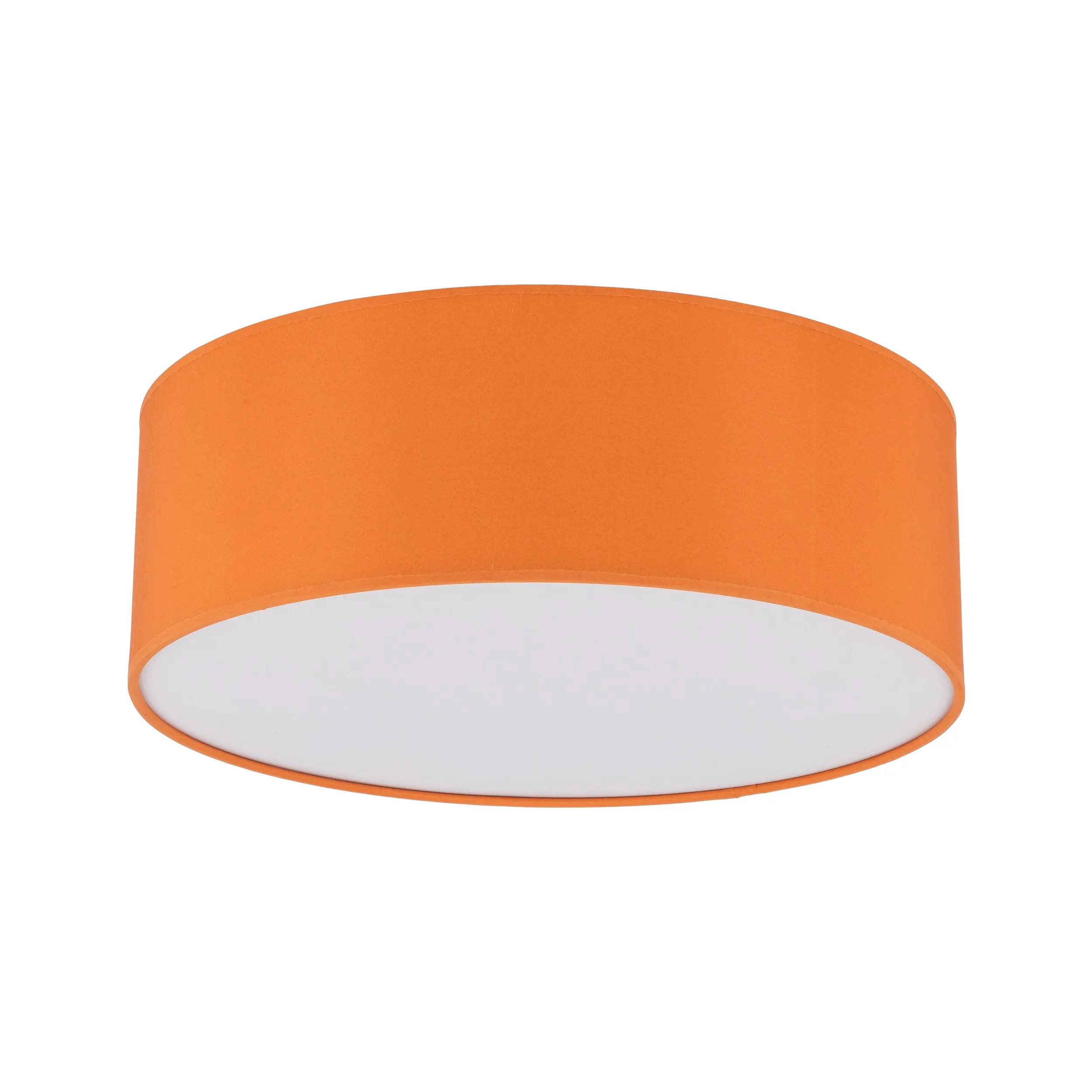 Lampa sufitowa NICOLA pomarańczowa metalowa okrągła 38x14cm