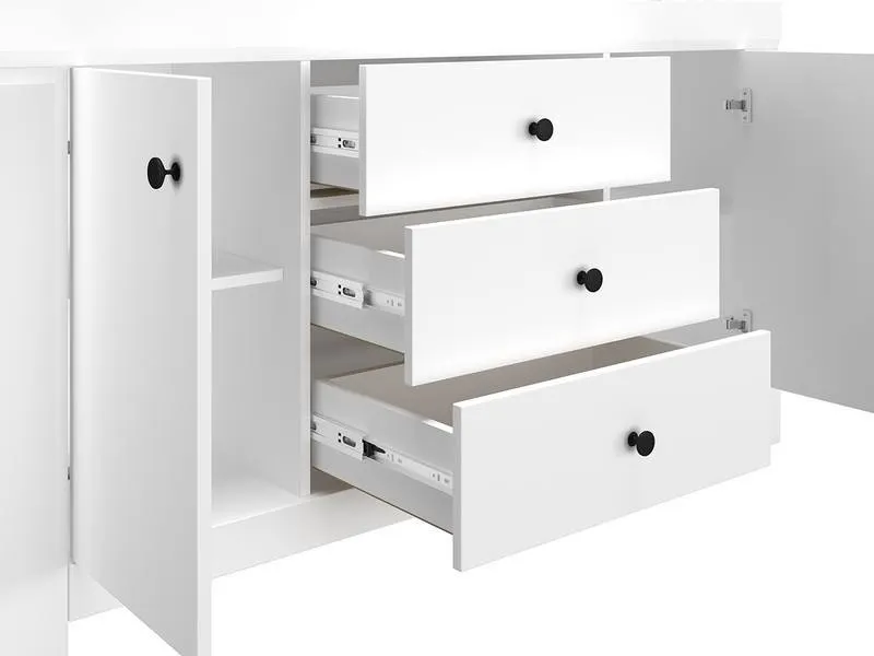 Komoda szeroka LAHTI 09 biała ML Meble - 1LAHT09-001