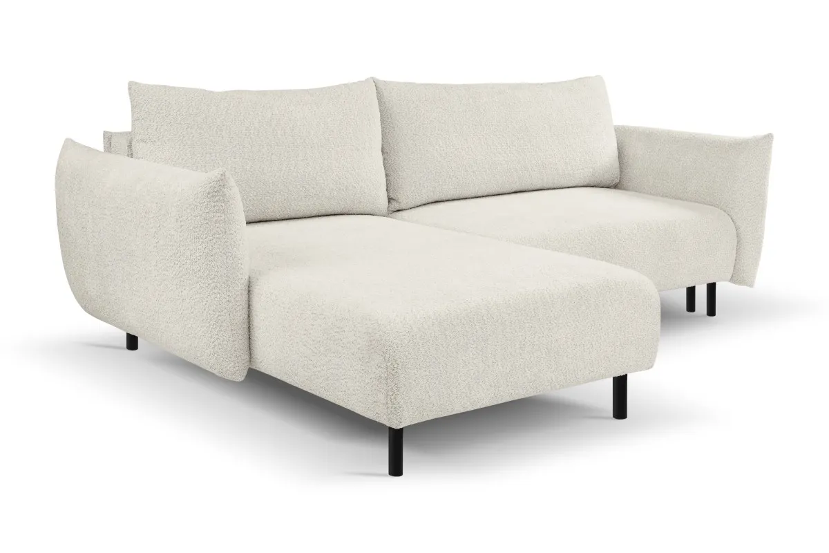 Narożnik rozkładany z pojemnikiem ADEL ANTHOLOGY 257 cm L/P kremowy - ADEL_NAR_ANTOLOGY20