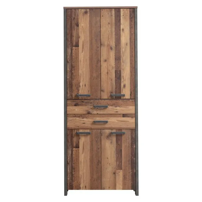 Bieliźniarka z 2 szufladami CLIF - old wood vintage, beton - CLFR726-C546