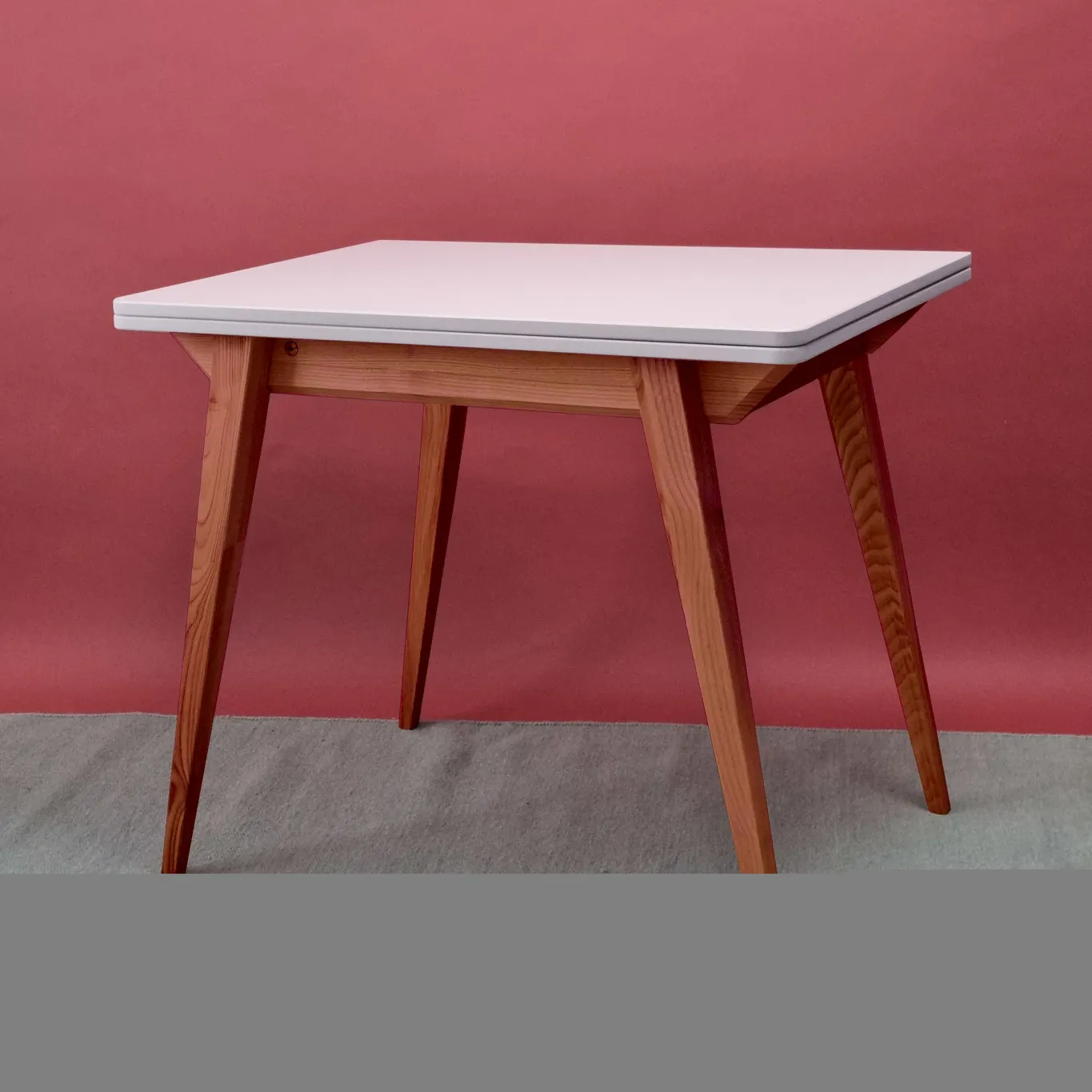 Stół rozkładany ENVELOPE 65x90-130cm niebieski dąb - NRAGABATE_E13_OAK