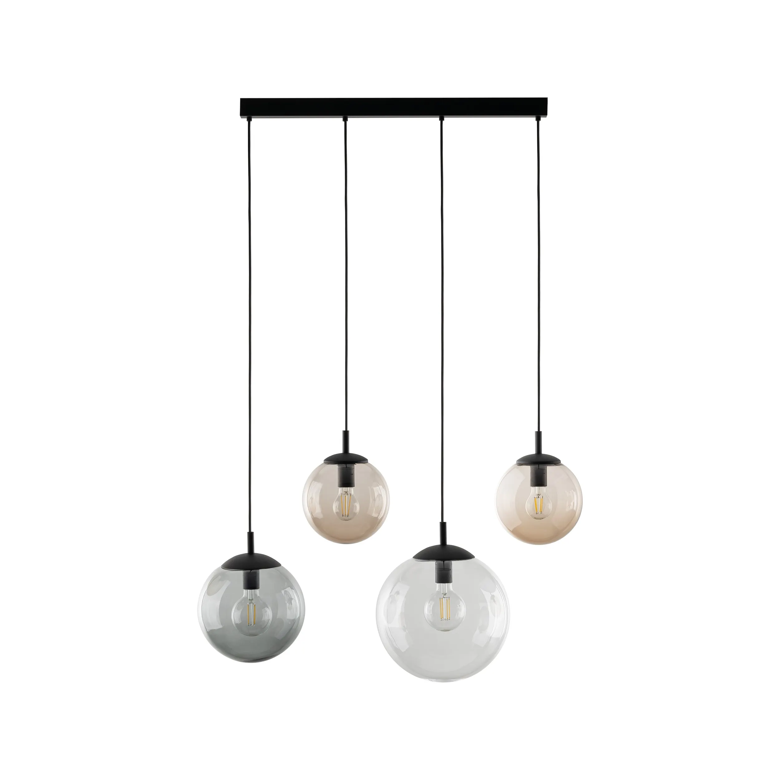 Lampa wisząca ESME MIX czarna 4-punktowa 110x87x30cm