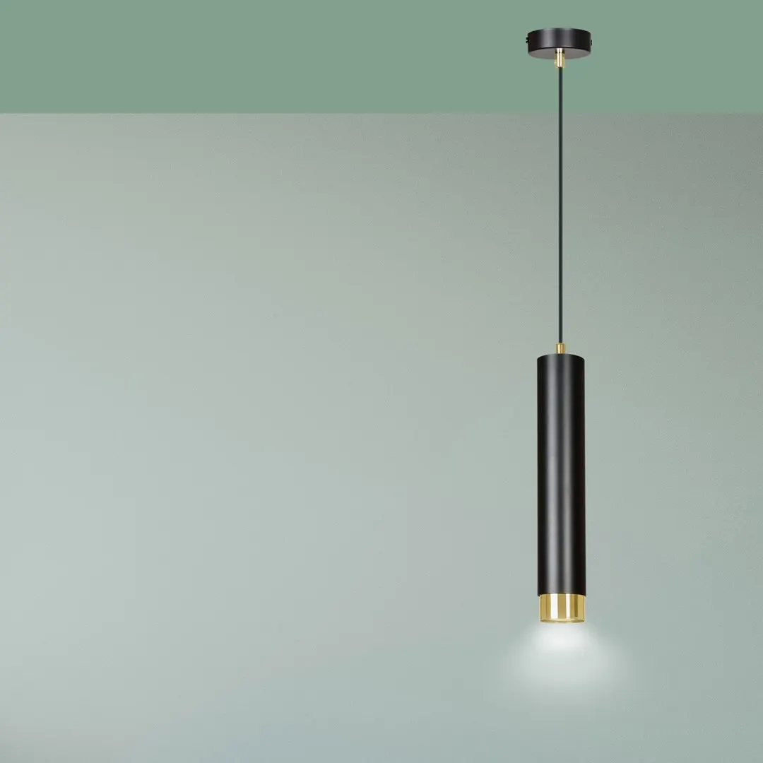 Lampa wisząca KIBO 1 czarny złoty — zdjęcie 7