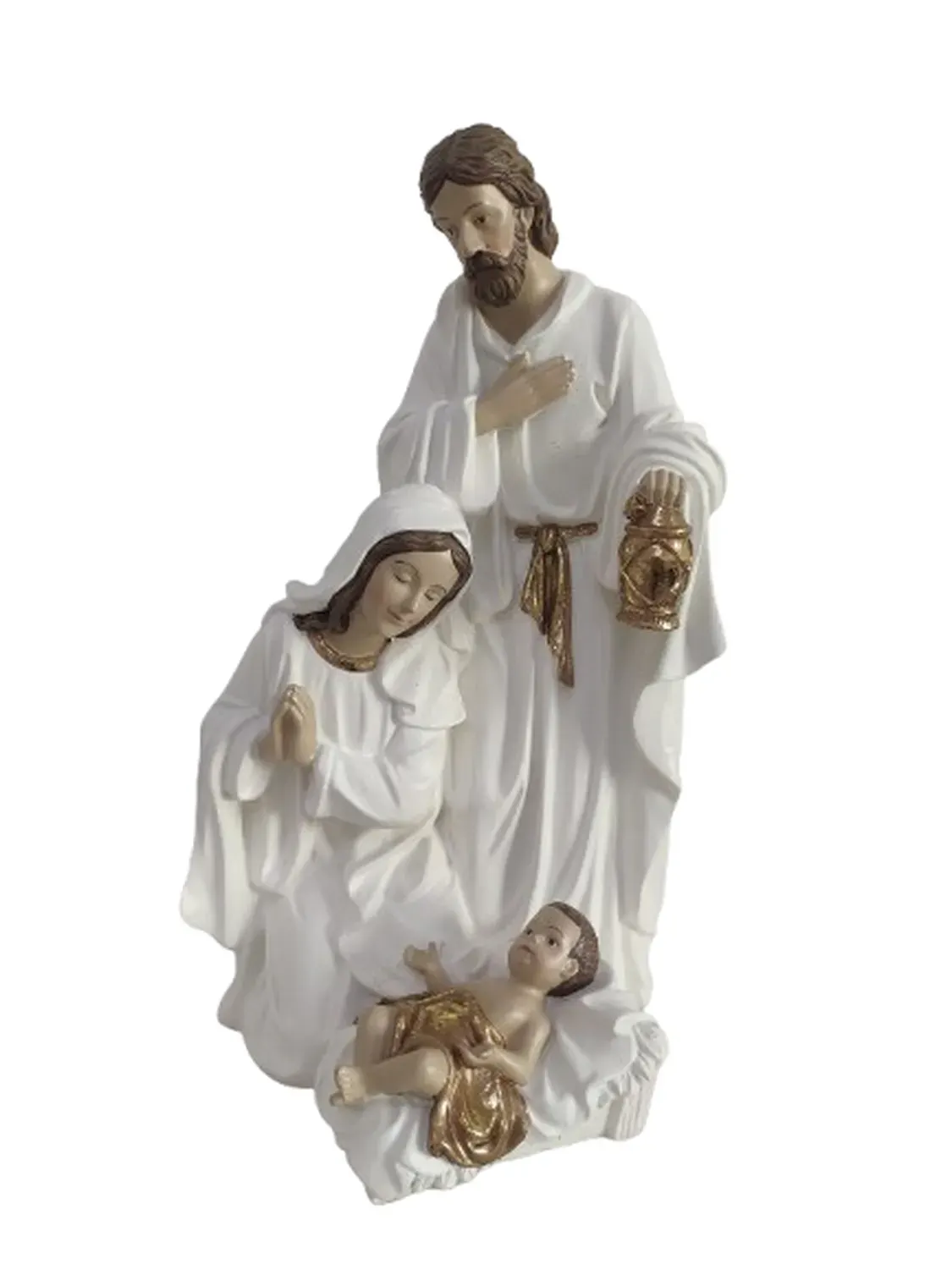 Figurka ŚWIĘTA RODZINA 1730 biało-złota