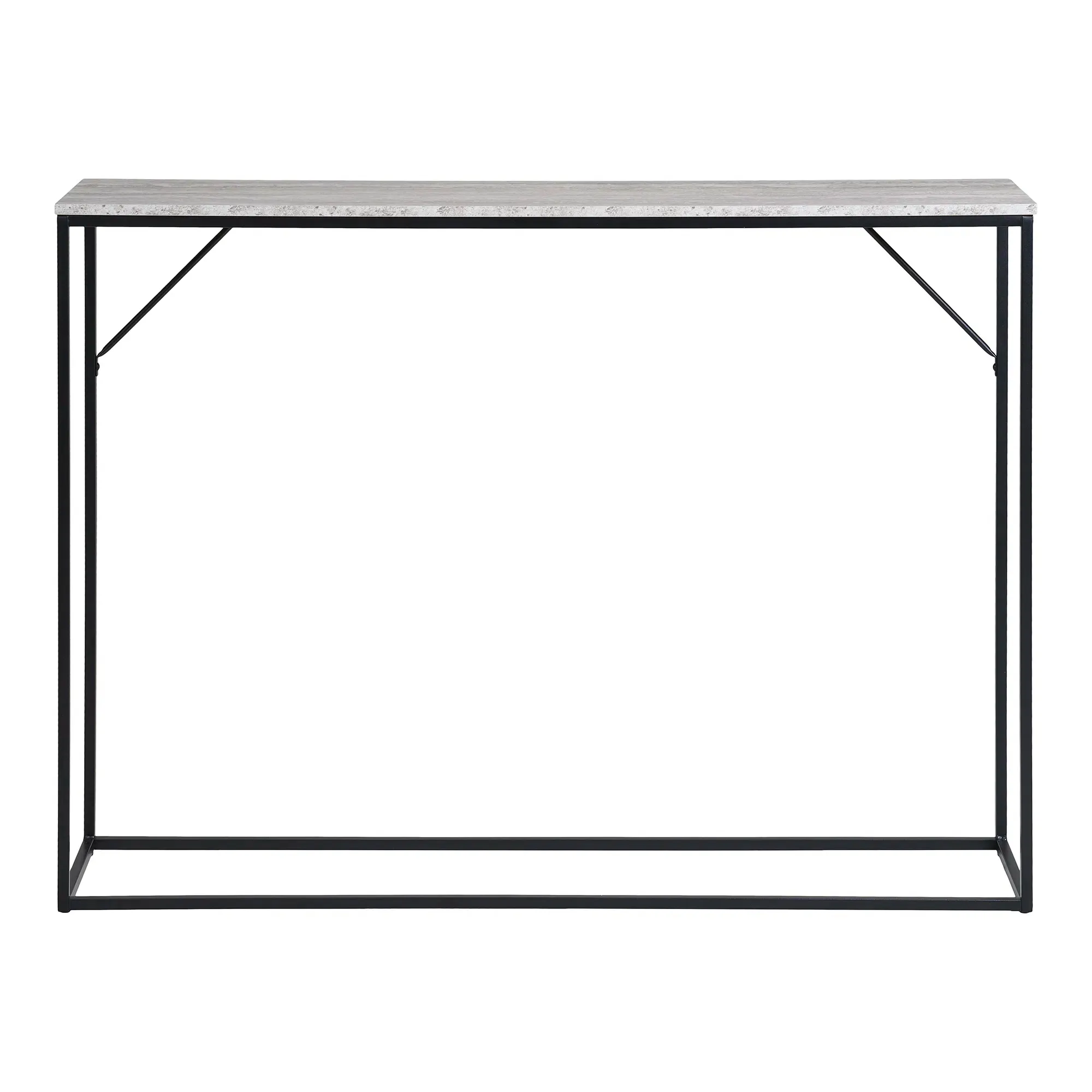 Konsola metalowa VITA 110x80 efekt kamienia szaro-czarna - 2302001