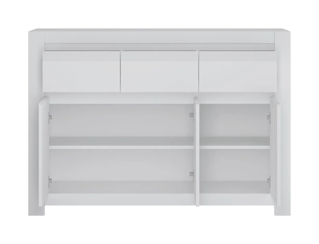 Komoda 3-drzwiowa z 3 szufladami NOVI NVIK04 Biały - 6000000007884