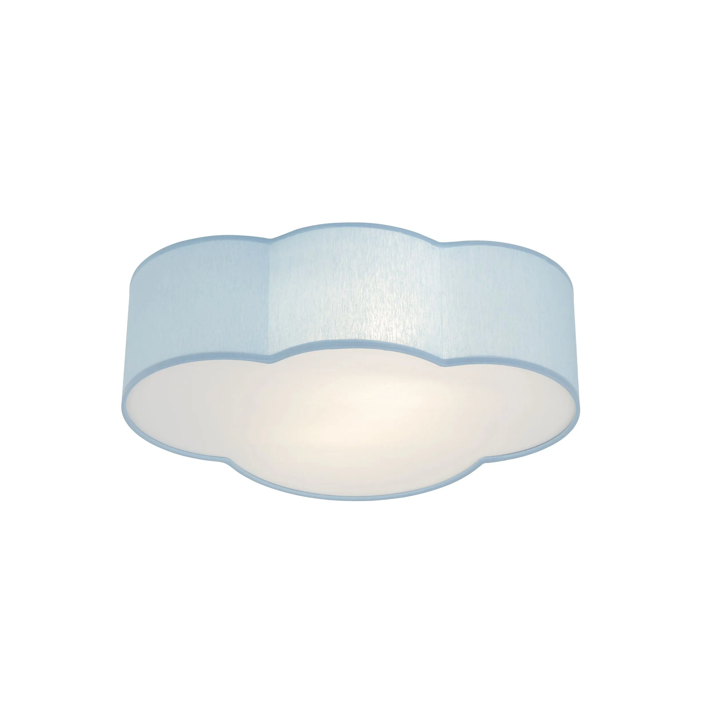 Plafon / Kinkiet CLOUD MINI niebieski biały z tkaniny 41x31x13cm - TK_6074