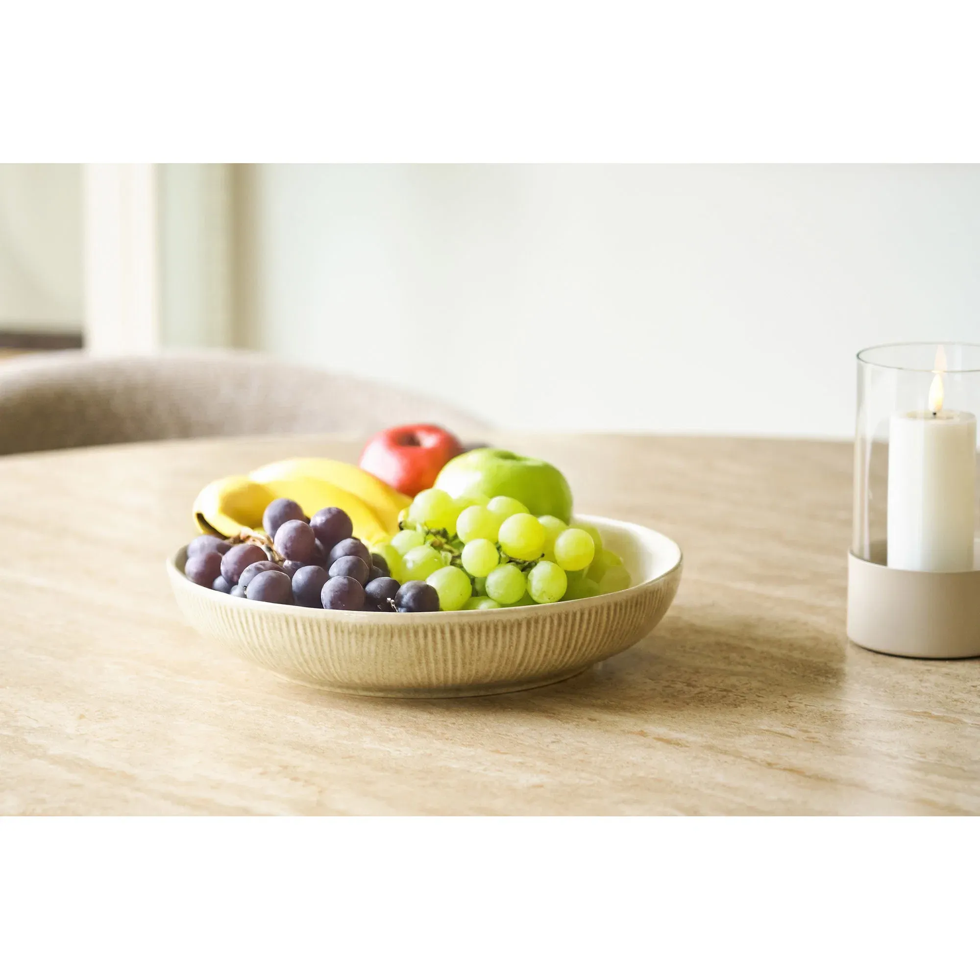 Ceramiczna misa VIOLA beżowa — zdjęcie 2