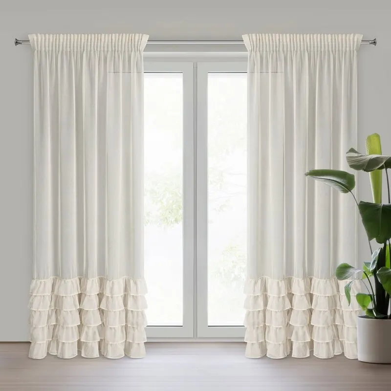 FIRANA GOTOWA CARLI NA TAŚMIE 140 X 270 CM BEŻOWY FIRANA GOTOWA CARLI NA TAŚMIE 140 X 270 CM BEŻOWY