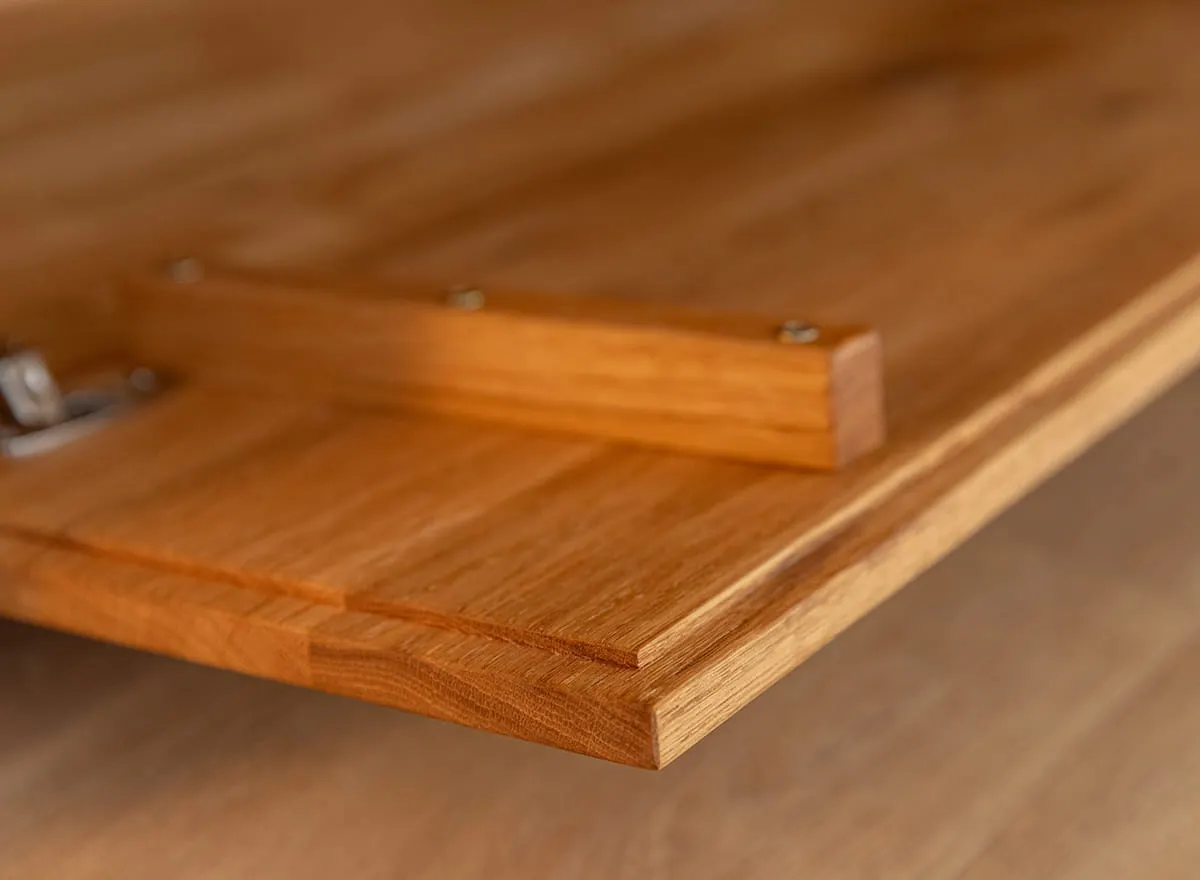 Komoda TV dębowa COLLODI olejowana szeroka 4-drzwiowa 185 cm - dąb olejowany - ZICOL07