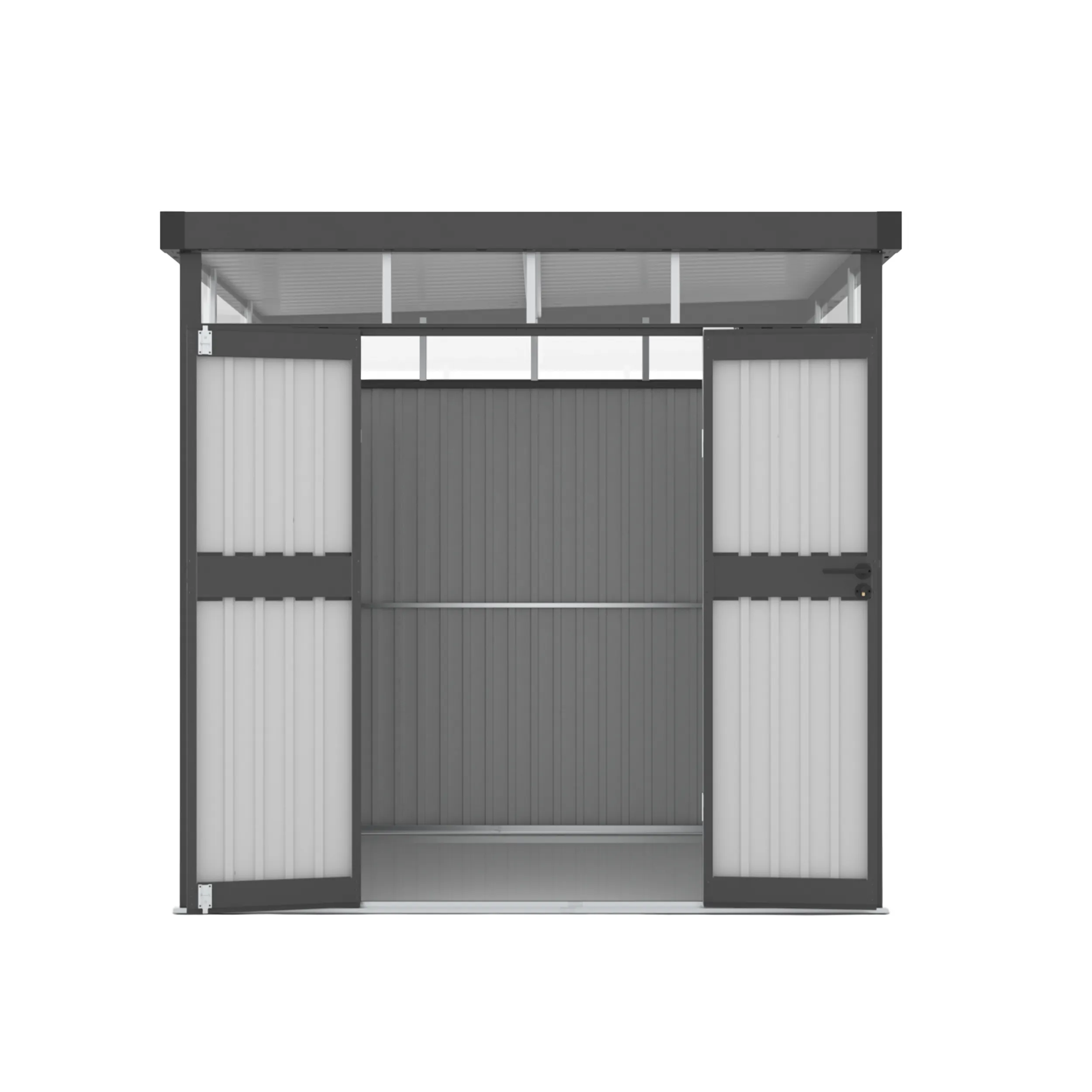 Domek narzędziowy MIR1008PC stal ocynkowana 200x239x227 antracyt - MI_5905610257415