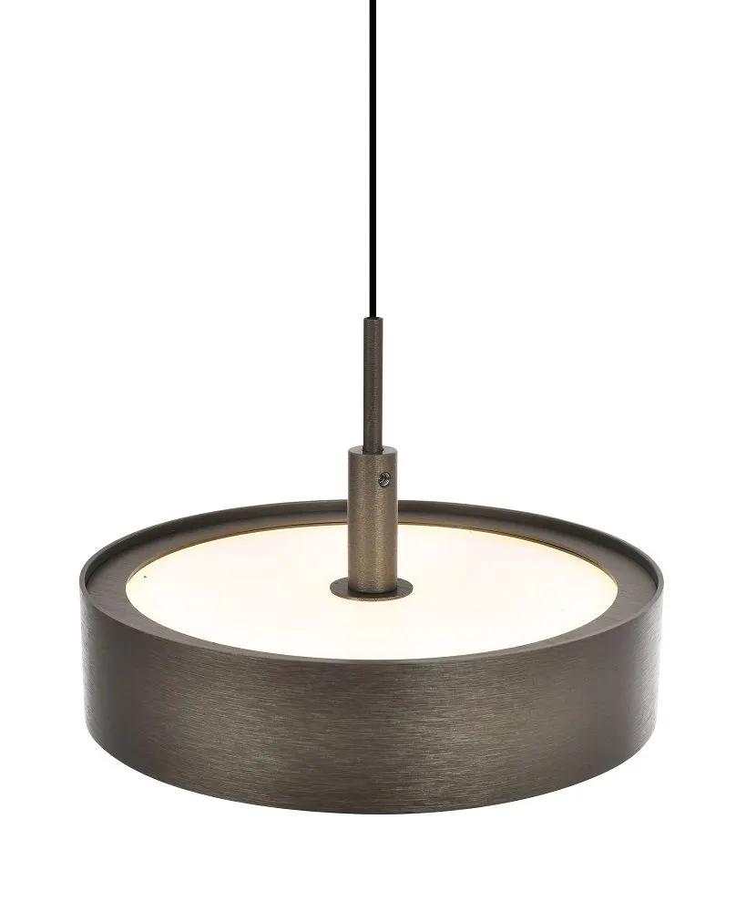 lampa wisząca, kinkiet, metalowa obudowa, ciemny brąz, okrągła