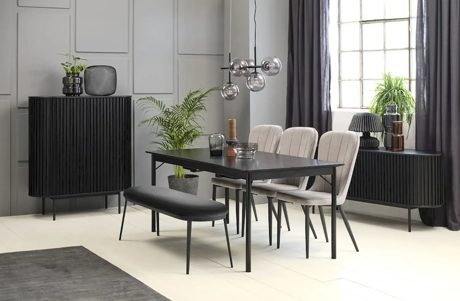 Stół SAVONA 90x140 cm - czarny - UN_46414640