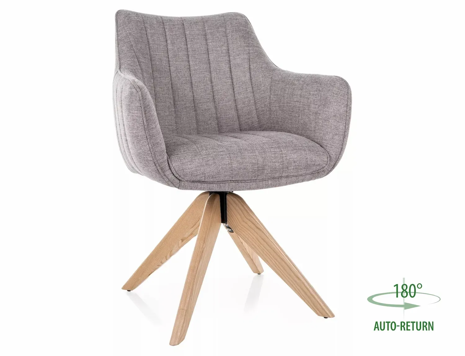Krzesło obrotowe 180° AZALIA D BREGO szare nogi drewniane Krzesło obrotowe 180° AZALIA D BREGO szare nogi drewniane