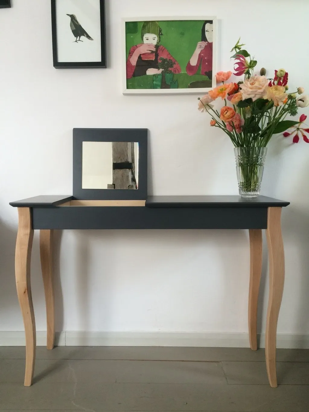 Meble, Tabela, Biurko, Kompozycja kwiatowa, Malarstwo