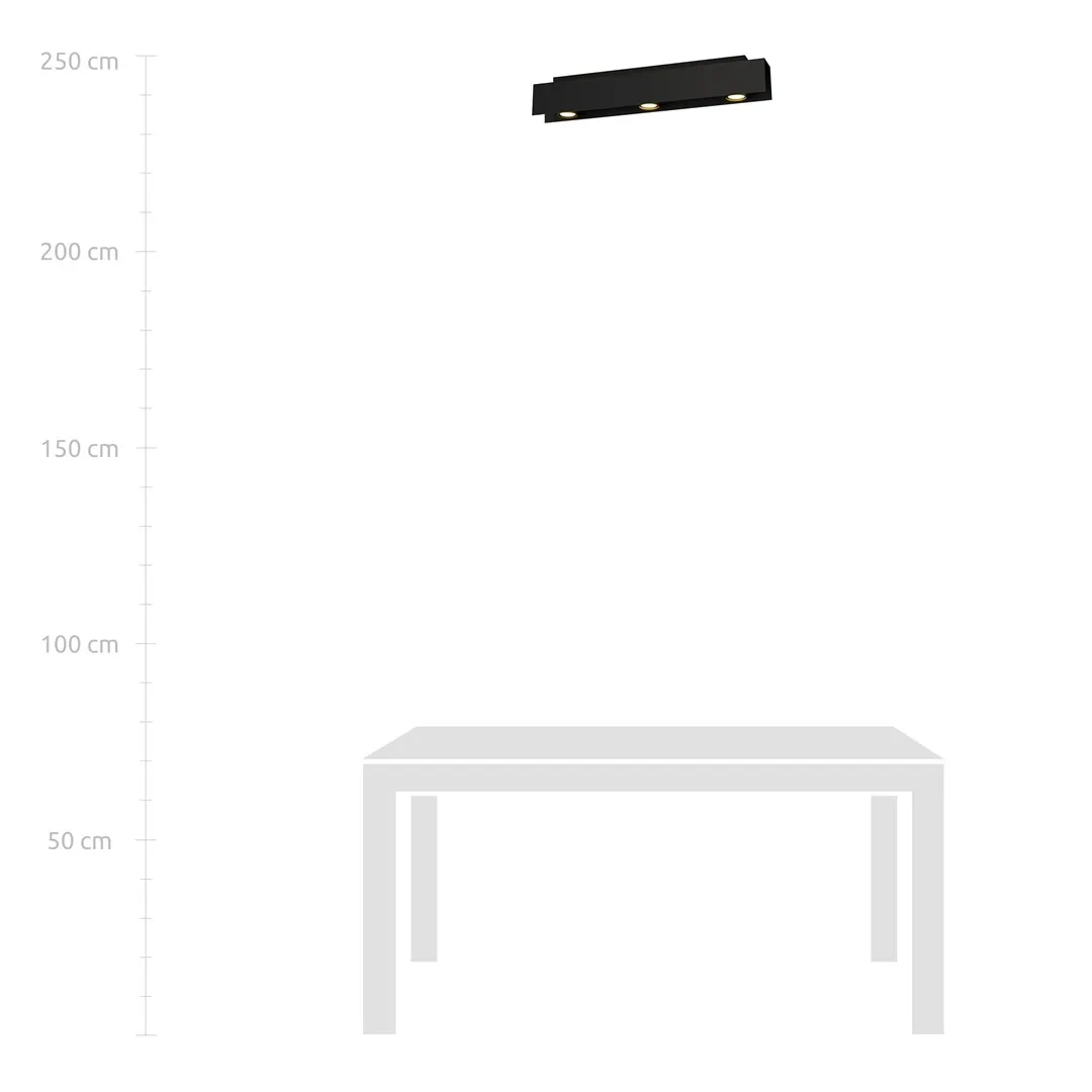 Lampa sufitowa KENNO Czarny 1141/3 - 1141/3
