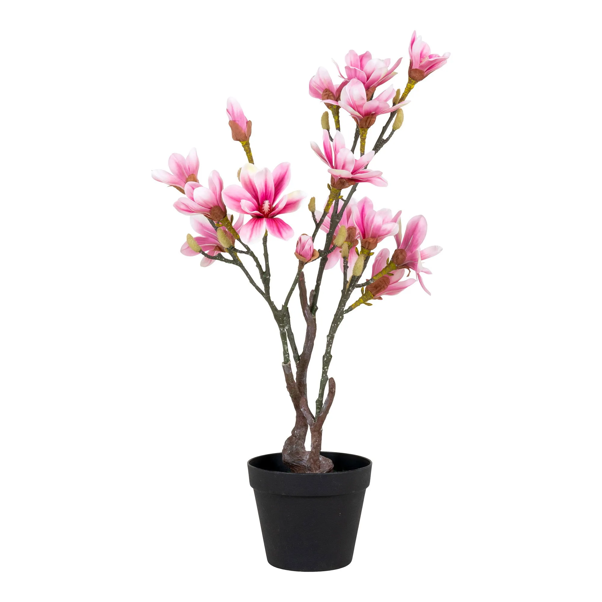 Sztuczna roślina MAGNOLIA wys:74 cm różowa