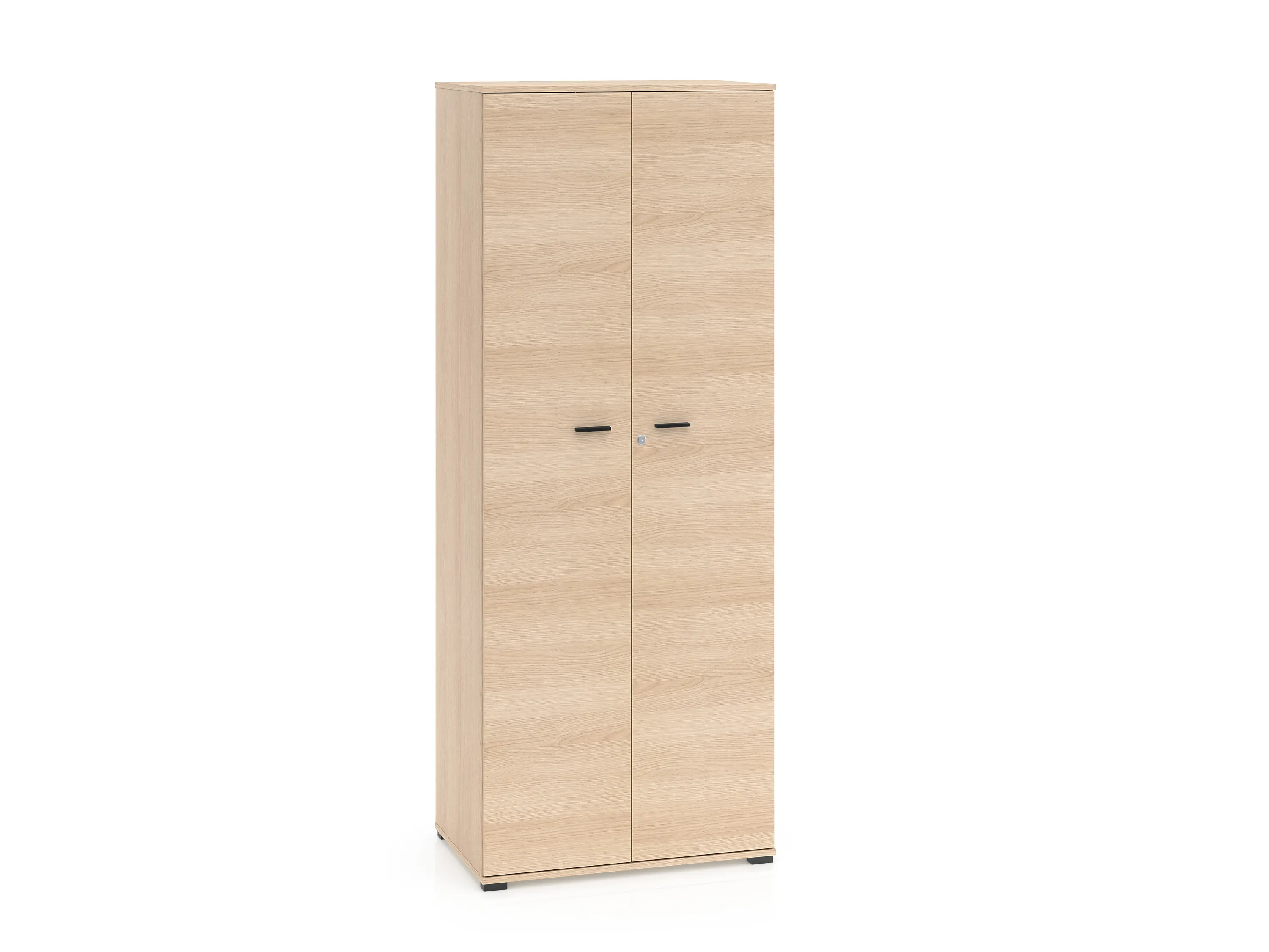 Szafa 2-drzwiowa z drążkiem i półkami 79 cm ODELIS 10 dąb Lindberg