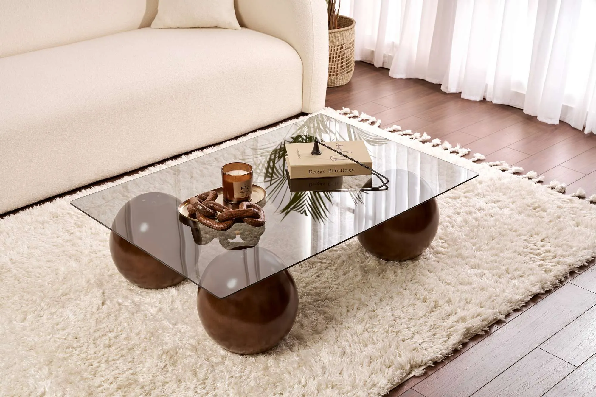 Stolik kawowy SERA 75x110 cm orzech szary - ASI_857NRD1137