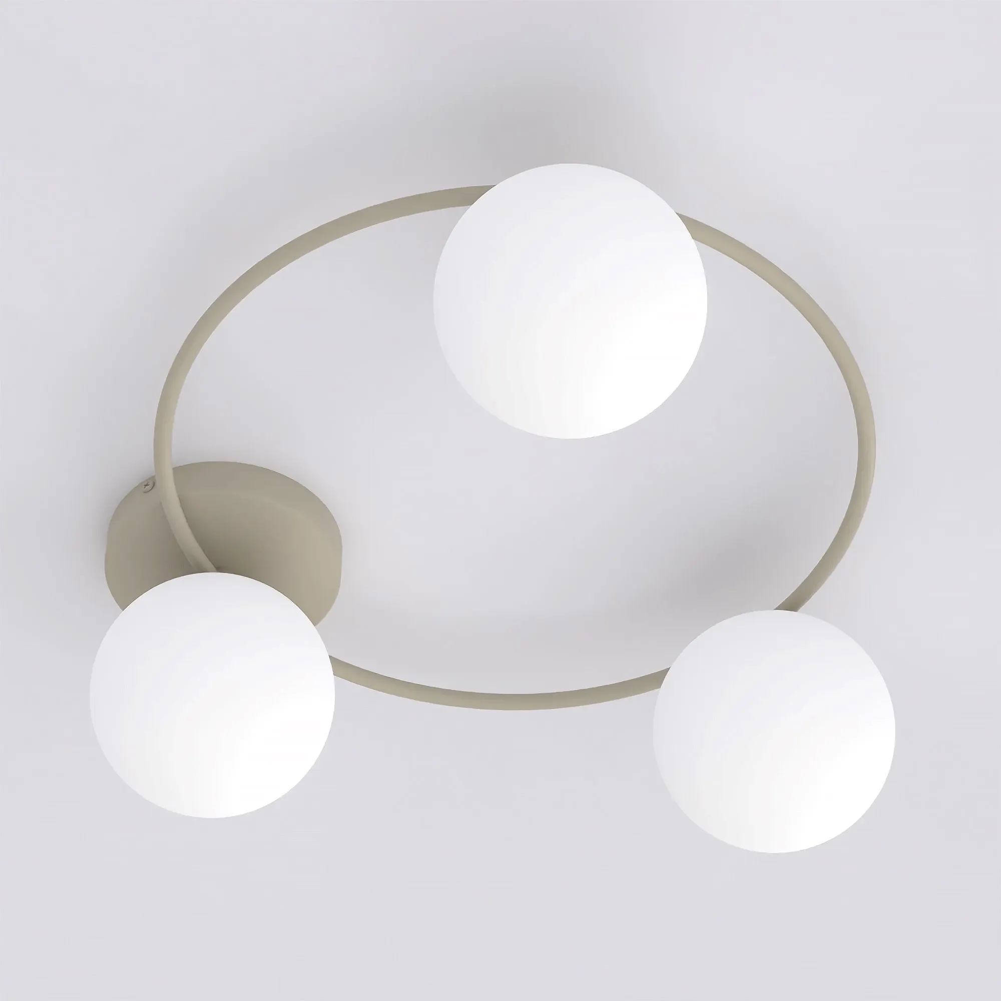 Lampa sufitowa SOPRA 3 MOKKA OPAL beżowy biały