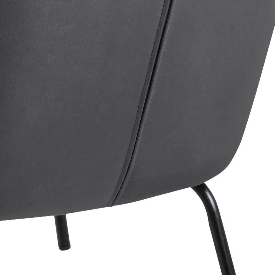 Fotel na metalowych nóżkach OCTAVIA Szary - 0000090653